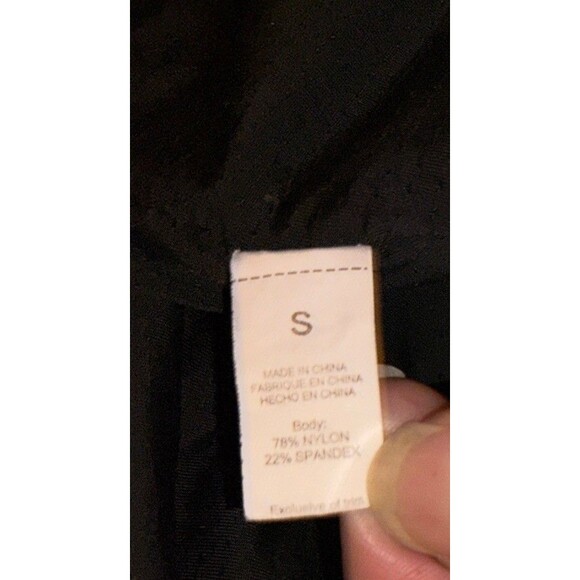 Ladies Qinsen Black Square Neck LS Wide Leg Bodycon Romper Jump Suit Size S - Picture 7 of 7